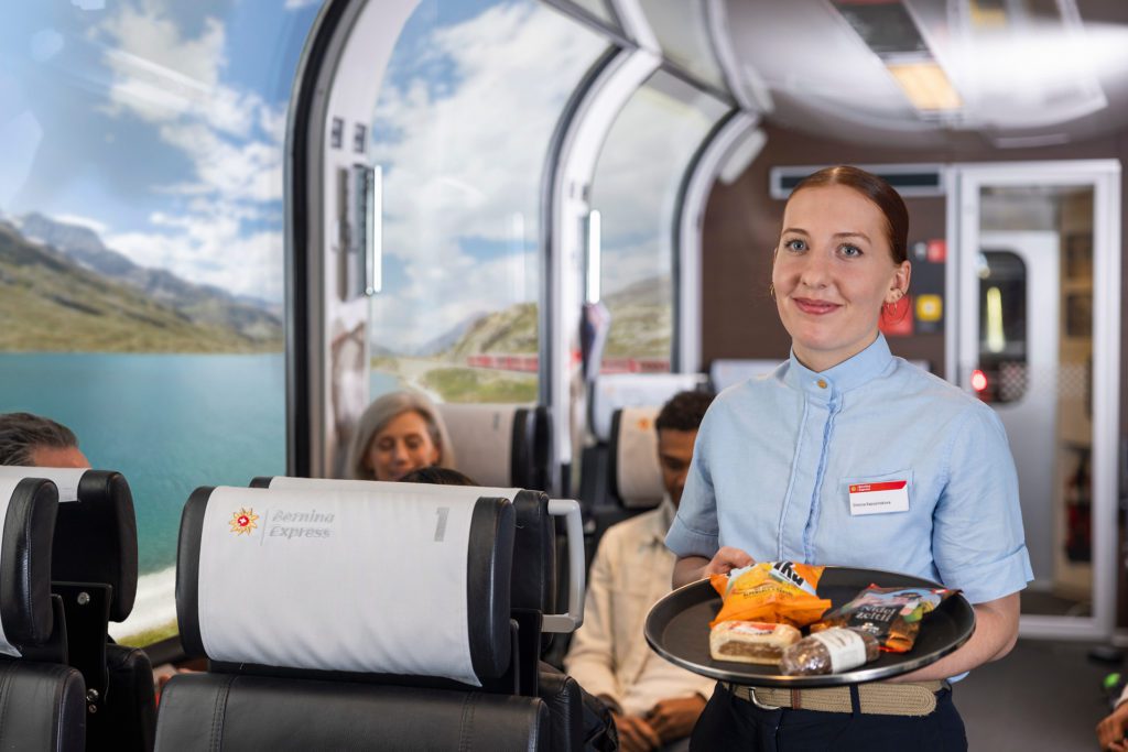 First Class on the Bernina Express