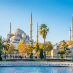 View of Istanbul's blue mosque