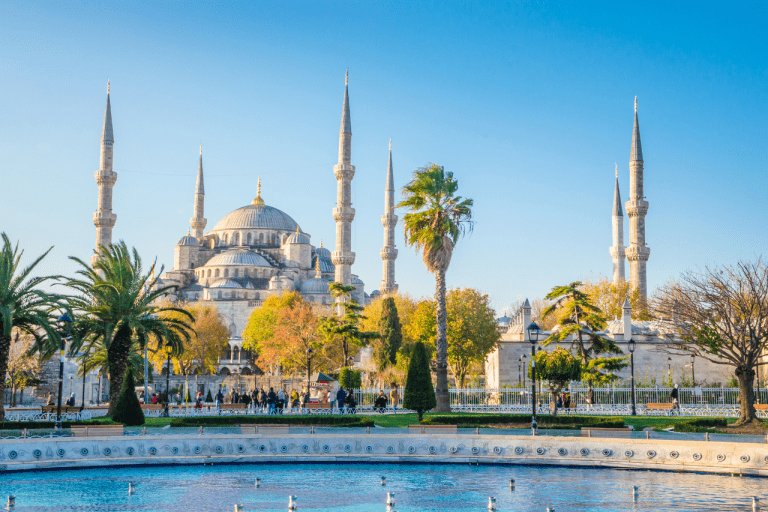 View of Istanbul's blue mosque