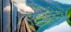 A regional train through France