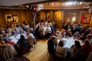 Tables of guests at Mosimann's