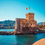 Medieval Castle in Rapallo on the Ligurian Coast