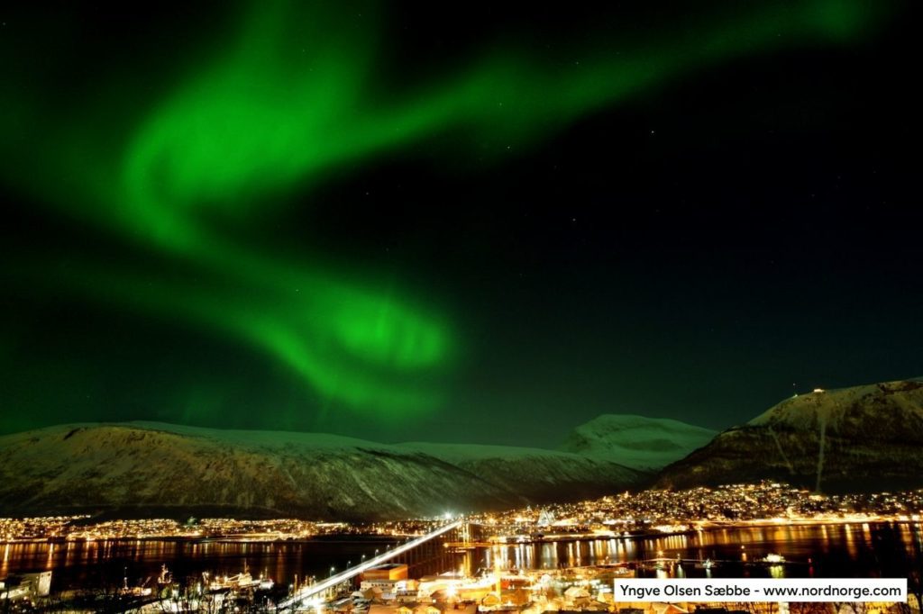 Northern Lights over Tromso, Norway