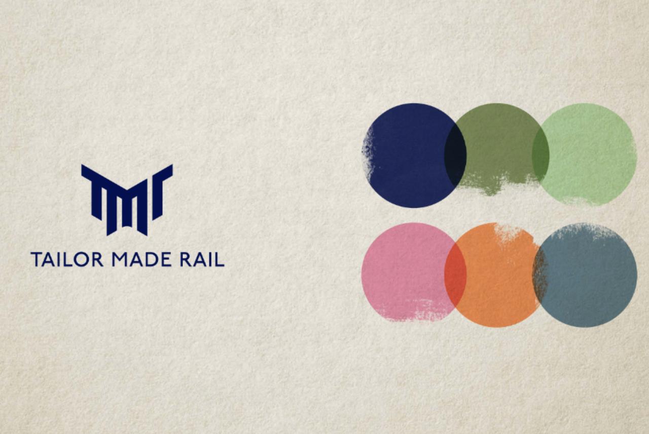 Tailor Made Rail's new logo and colour palette