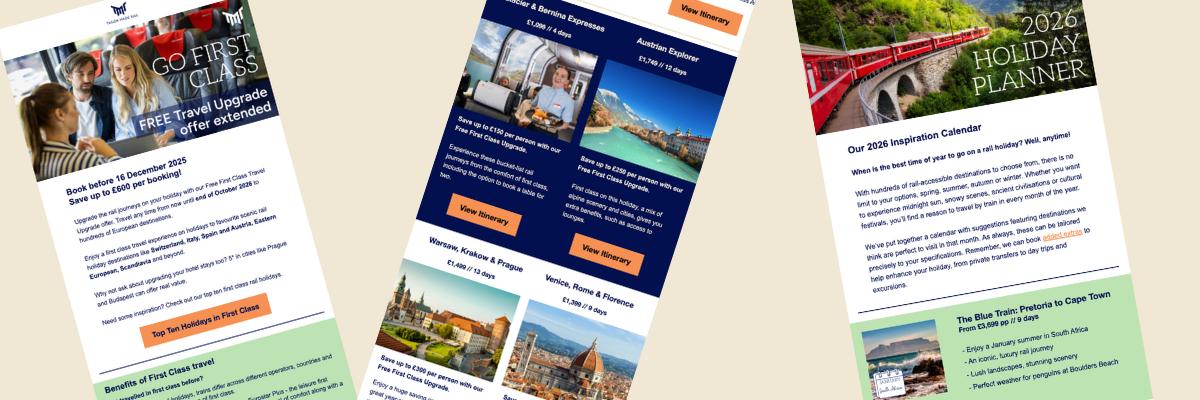 Tailor Made Rail email newsletters