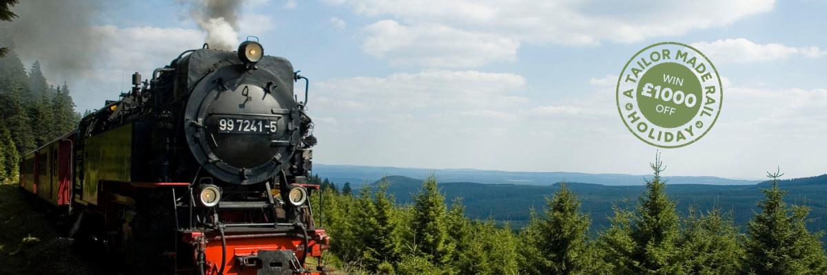 Steam train in the Harz mountains, Germany