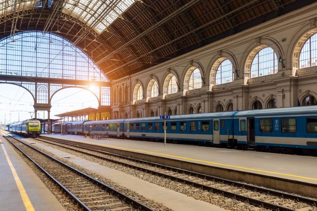 Railway station in Budapest