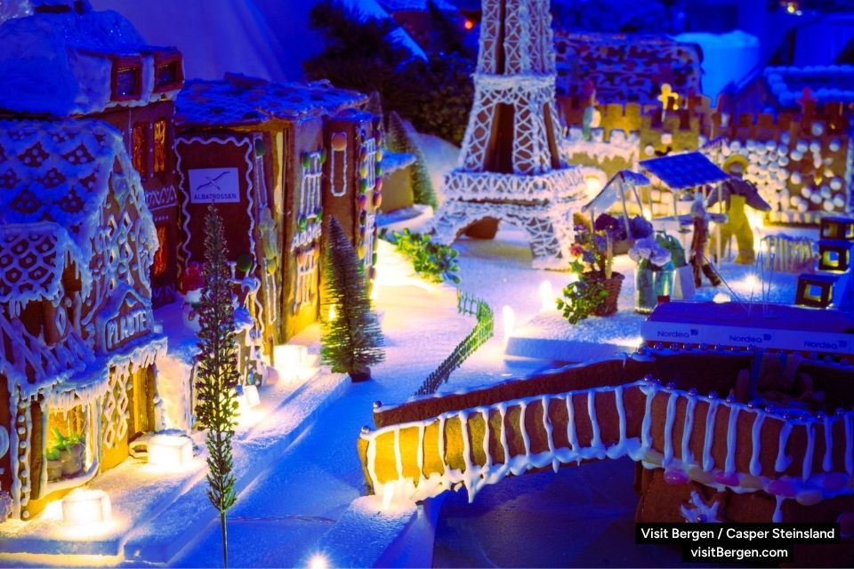 Pepperkakebyen - Christmas Gingerbread City, Bergen, Norway