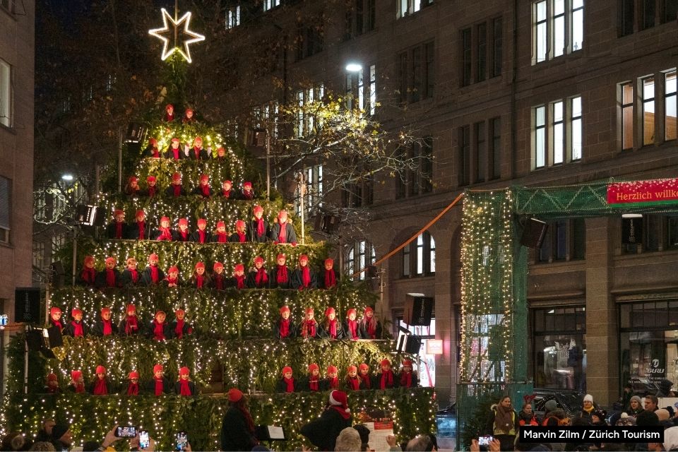 Zurich's Singing Christmas Tree